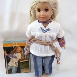 American Girl Julie Mini Doll and Book